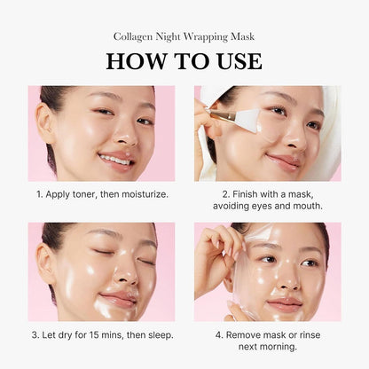 Collagen Night Wrapping Peel Off Mask (Buy 1 Get 1)